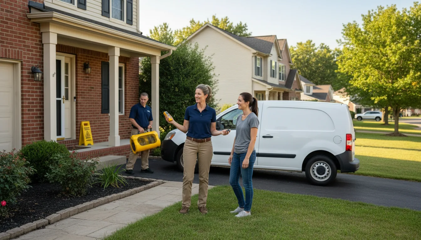 Residential water damage restoration in Gilbert, LA